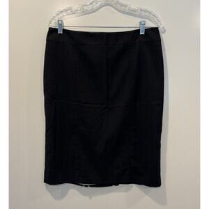 Boden Black Wool Back Pleated Pencil Skirt Career‎ Womens Size 10 (689)